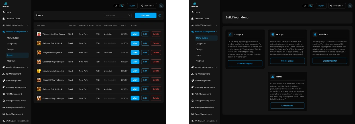 Website in black and white