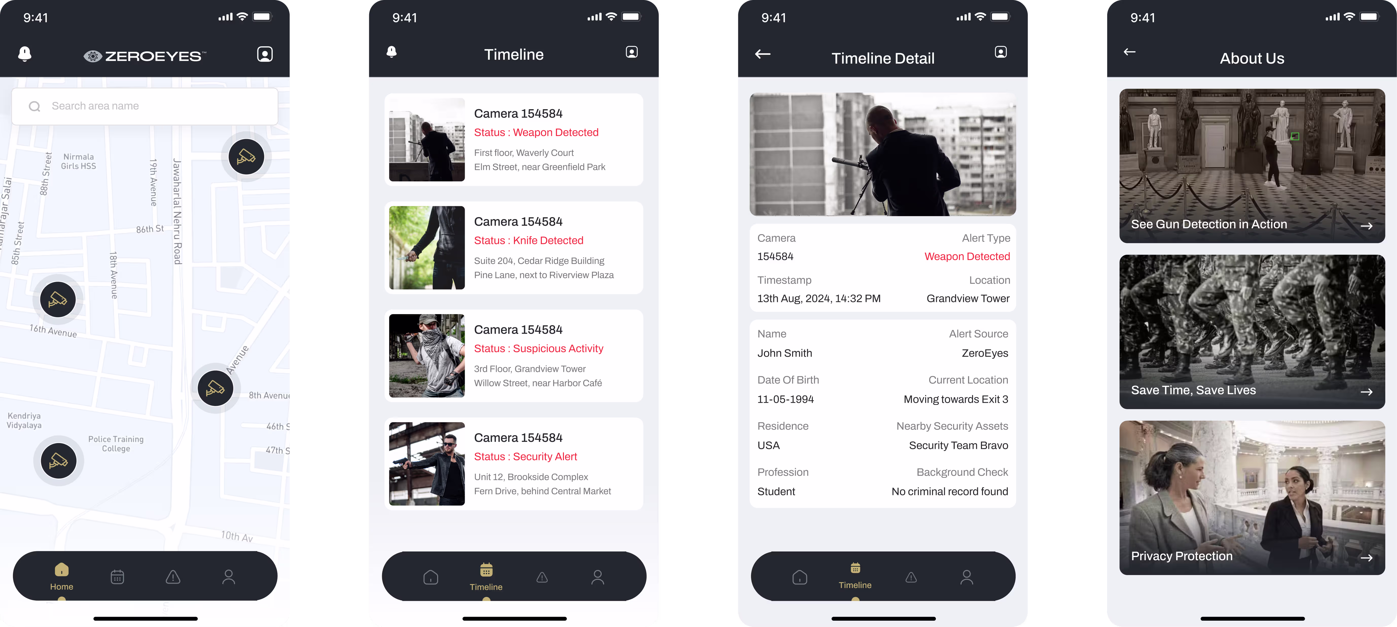Website in black and white